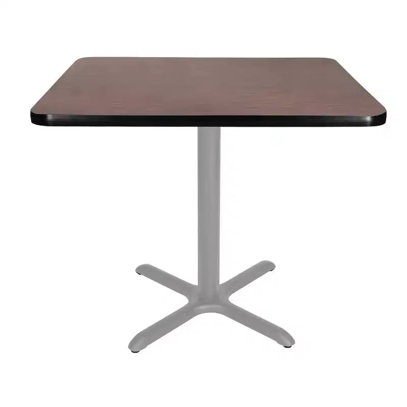 Hampden Furnishings 30" Bennet Collection Square with X Base Dining Table Gray/Mahogany