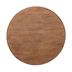 Table de salle à manger 29,9" Laughlin, plateau rond sur pied, chêne vieilli - International Concepts