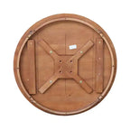 Table de salle à manger 29,9" Laughlin, plateau rond sur pied, chêne vieilli - International Concepts