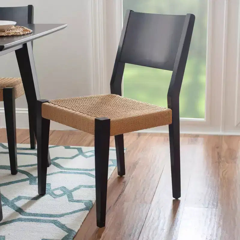 Powell Ensemble de 2 chaises d'appoint Clara noires