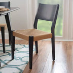 Powell Ensemble de 2 chaises d'appoint Clara noires