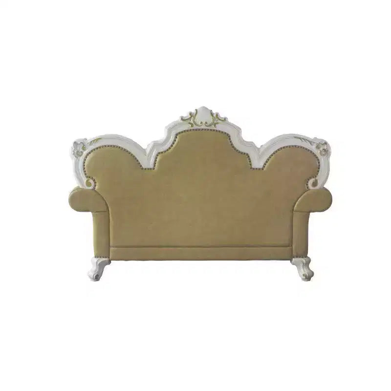 Canapé Picardie Acme Furniture Similicuir Caramel/Finition Perle Antique
