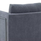 Heritage Fabric Upholstered Accent Chair: Armen Living, Sturdy Frame, Metal Legs, Includes Toss Pillow