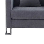 Heritage Fabric Upholstered Accent Chair: Armen Living, Sturdy Frame, Metal Legs, Includes Toss Pillow