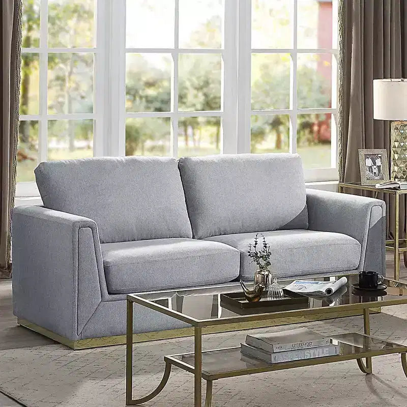Canapé Valin 77 po en lin gris Acme Furniture