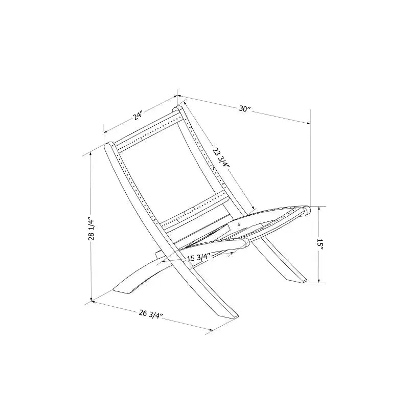 Fauteuil bas en bois et corde Balka South Shore Noir : Fini lustré, nettoyer les taches, sans accoudoirs, garantie de 1 an