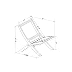Fauteuil bas en bois et corde Balka South Shore Noir : Fini lustré, nettoyer les taches, sans accoudoirs, garantie de 1 an