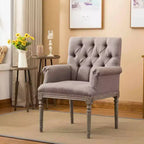 Fauteuil d'appoint en chêne blanchi Boraam Keegan