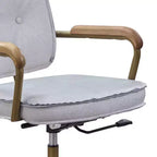 25" Siecross Grain Leather Reclining Accent Chair Vintage White - Acme Furniture: Swivel, Casters/Wheels