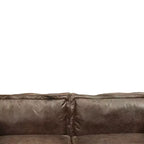 Canapé en cuir pleine fleur Porchester de marque Acme Furniture, couleur chocolat vieilli