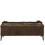 Canapé en cuir pleine fleur Porchester de marque Acme Furniture, couleur chocolat vieilli