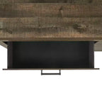 Commode à 5 tiroirs Beckett Noyer - Picket House Furnishings : Rangement vertical, Quincaillerie bronze, Composite MDF