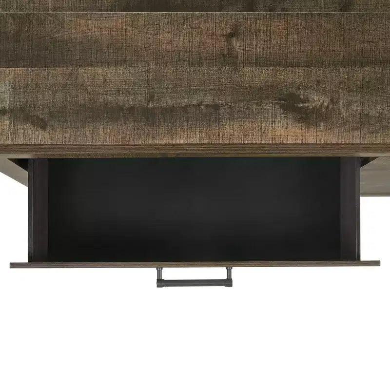 Commode à 5 tiroirs Beckett Noyer - Picket House Furnishings : Rangement vertical, Quincaillerie bronze, Composite MDF