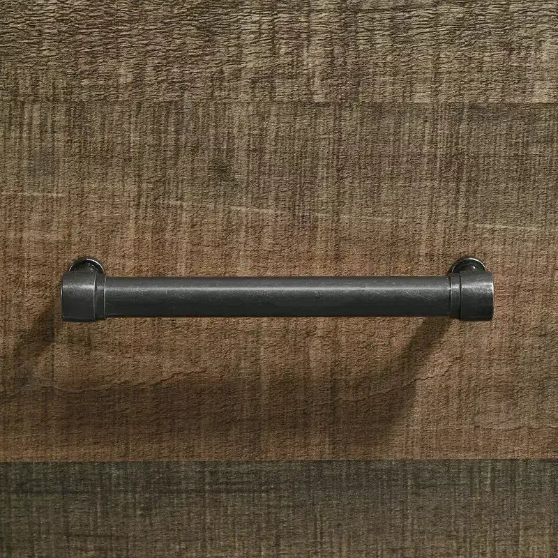 Commode à 5 tiroirs Beckett Noyer - Picket House Furnishings : Rangement vertical, Quincaillerie bronze, Composite MDF