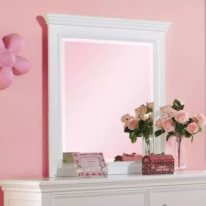 Miroir de commode Lacey Acme Furniture blanc