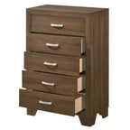 Commode Miquell 32" Chêne - Acme Furniture : Rangement de style transitionnel à 5 tiroirs, design compact