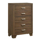 Commode Miquell 32" Chêne - Acme Furniture : Rangement de style transitionnel à 5 tiroirs, design compact