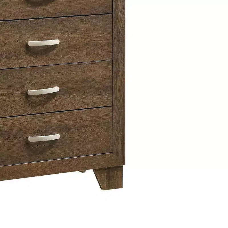 Commode Miquell 32" Chêne - Acme Furniture : Rangement de style transitionnel à 5 tiroirs, design compact