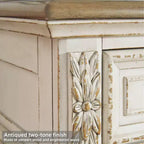 Realyn Dresser Chipped White - Signature Design by Ashley: 7-Drawer Storage, Wood Composite Frame, Bedroom Furniture