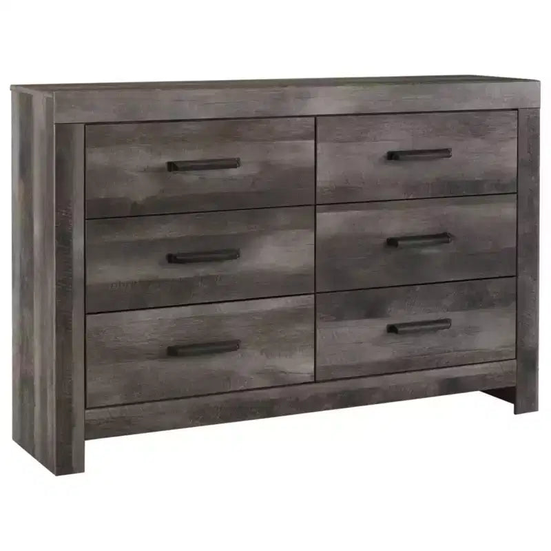 Commode Wynnlow grise – Signature Design by Ashley : Meubles de chambre à coucher, Composite de bois laminé, 6 tiroirs de rangement