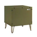 Manhattan Comfort, ensemble de 2 tables de chevet Dumbo à 2 tiroirs, vert olive
