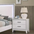 Acme Furniture Table de Chevet Haiden Blanc