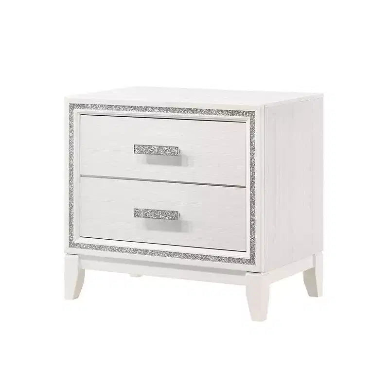 Acme Furniture Table de Chevet Haiden Blanc