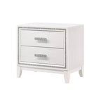 Acme Furniture Table de Chevet Haiden Blanc
