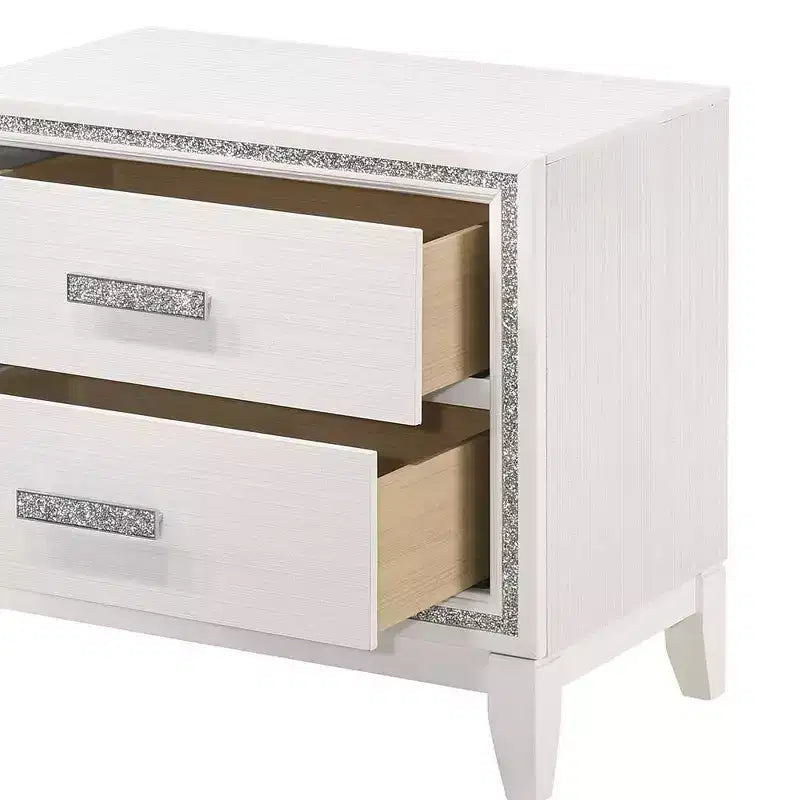 Acme Furniture Table de Chevet Haiden Blanc