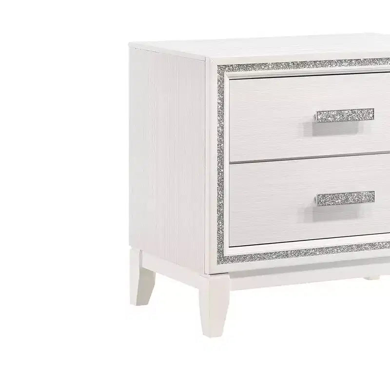 Acme Furniture Table de Chevet Haiden Blanc