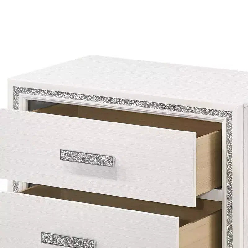 Acme Furniture Table de Chevet Haiden Blanc