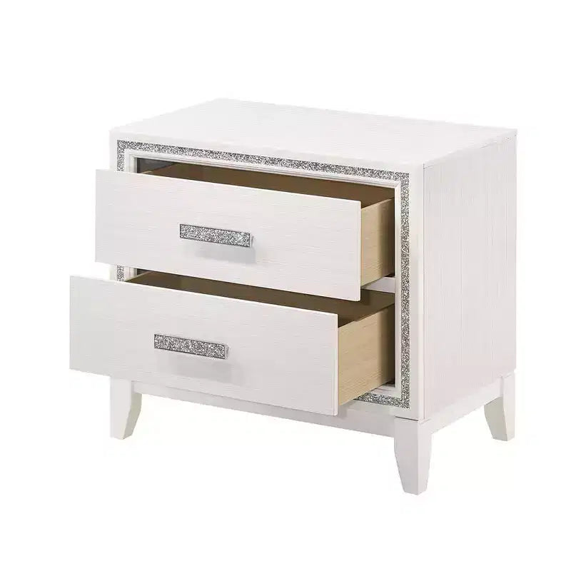 Acme Furniture Table de Chevet Haiden Blanc