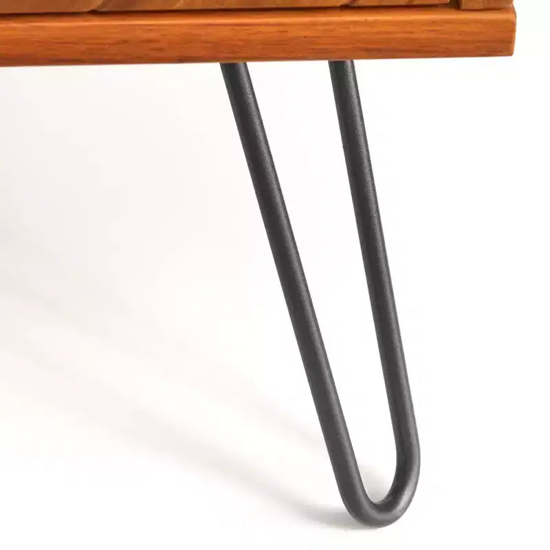 Lifestorey Alexandria, commode à 4 tiroirs en chêne : Rangement vertical moderne, finition placage MDF, 120,1 cm de hauteur