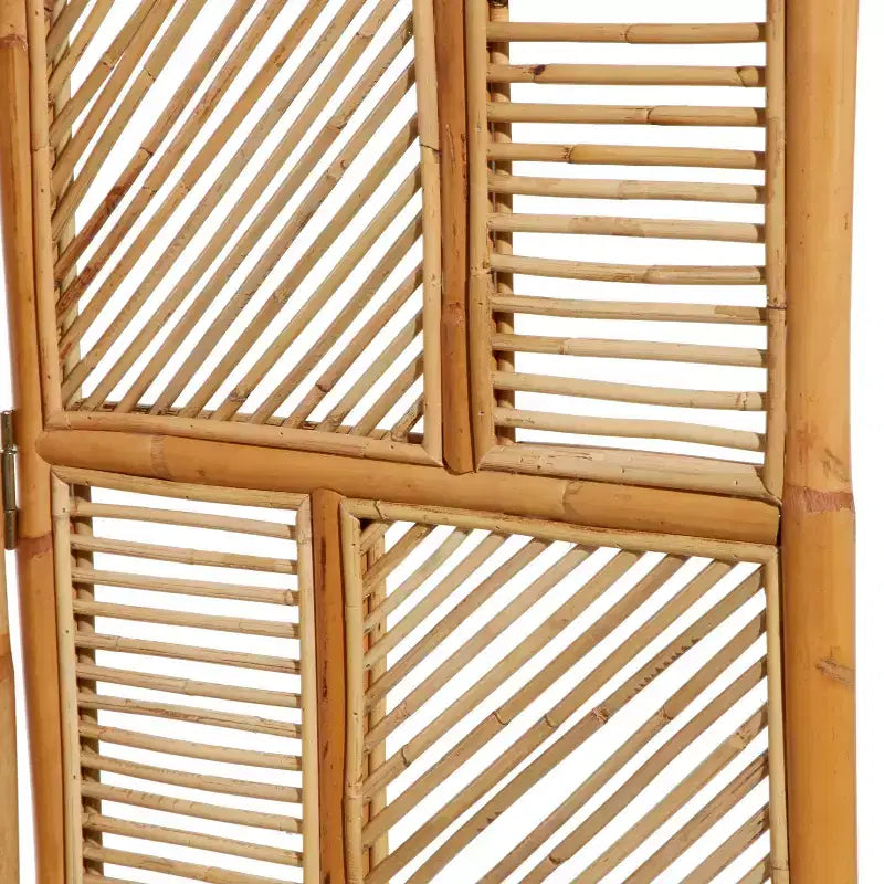 Paravent Contemporain en Bois Marron - Olivia & May