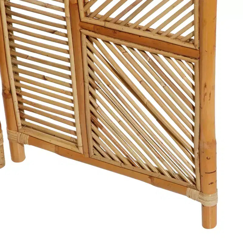 Paravent Contemporain en Bois Marron - Olivia & May
