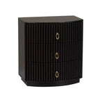 Powell 3 Drawers Chantel Nightstand Black