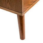 HOMES: Inside + Out Commode Riverstone Mid-Century Modern à 5 tiroirs avec système anti-basculement Interlock, Noyer