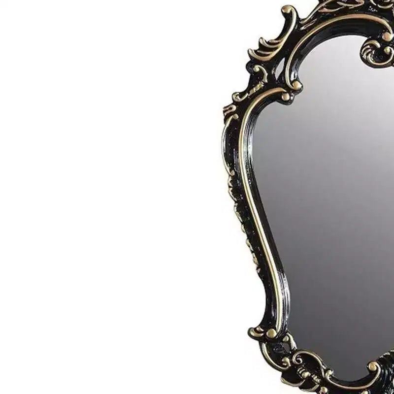 Miroir de commode Acme Furniture Betria, finition or/noir