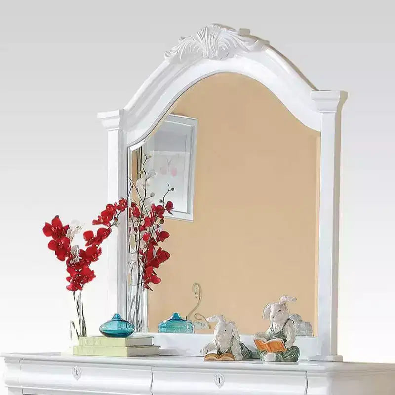 Miroir de commode Estrella Acme Furniture, finition blanche