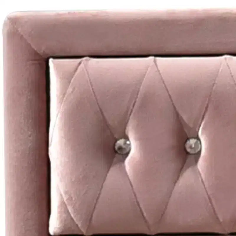 Commode Reggie en tissu rose Acme Furniture