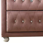 Commode Reggie en tissu rose Acme Furniture