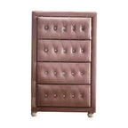Commode Reggie en tissu rose Acme Furniture