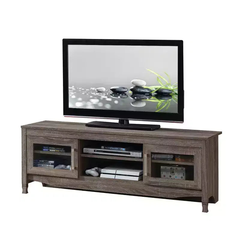 Meuble TV pour téléviseurs jusqu'à 65 po Techni Mobili Gris