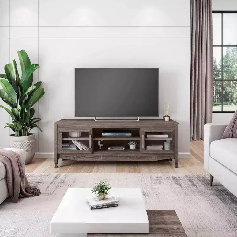 Meuble TV pour téléviseurs jusqu'à 65 po Techni Mobili Gris