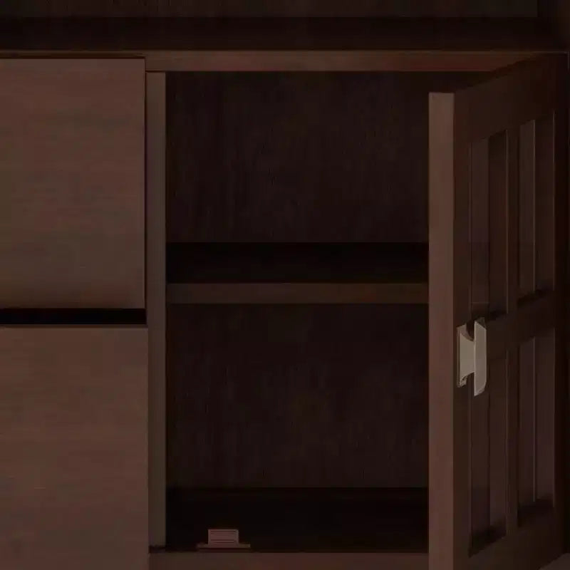 Meuble TV Stratford pour téléviseurs jusqu'à 60 po Brun roux - WyndenHall : Console de rangement avec étagères réglables