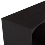 Meuble TV moderne 24/7 Shop At Home Jenny pour téléviseurs jusqu'à 70 po : Fini expresso, cadre en bois, étagères ouvertes, capacité de 150 lb