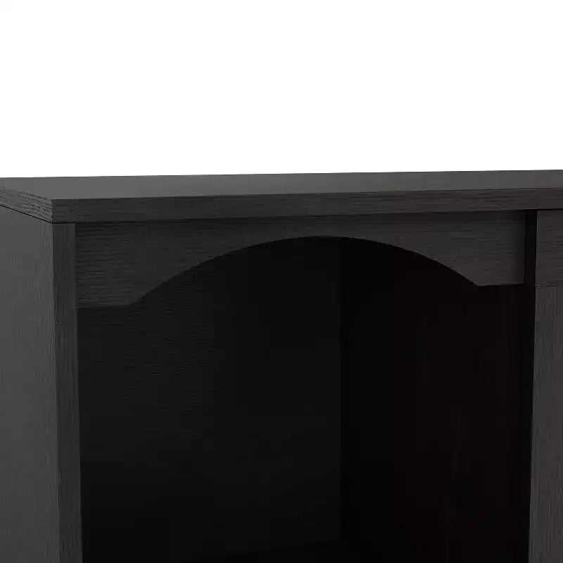 Meuble TV moderne 24/7 Shop At Home Jenny pour téléviseurs jusqu'à 70 po : Fini expresso, cadre en bois, étagères ouvertes, capacité de 150 lb