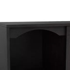 Meuble TV moderne 24/7 Shop At Home Jenny pour téléviseurs jusqu'à 70 po : Fini expresso, cadre en bois, étagères ouvertes, capacité de 150 lb