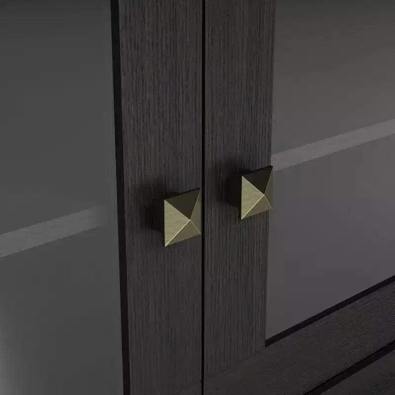 Meuble TV moderne 24/7 Shop At Home Jenny pour téléviseurs jusqu'à 70 po : Fini expresso, cadre en bois, étagères ouvertes, capacité de 150 lb