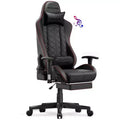 GTPLAYER Gaming Chair with Bluetooth Speakers and Footrest High Back Office Chair Red